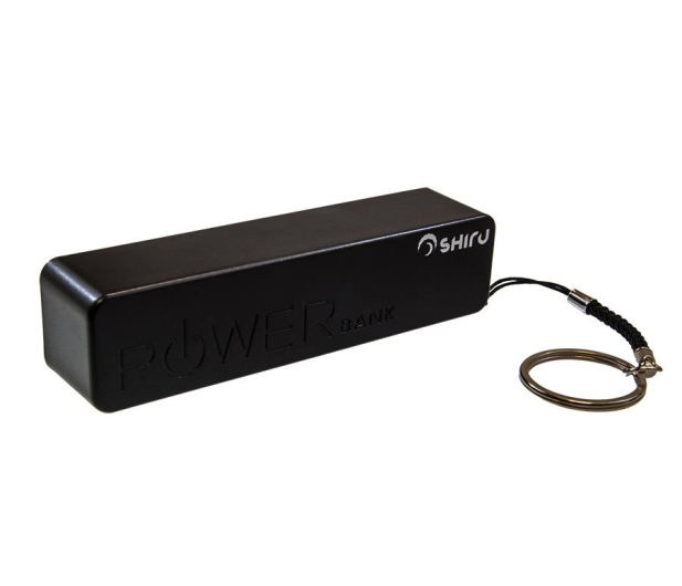 SHIRU Power Bank uniwersalny 2600mAh (czarny) - 183319 - zdjęcie